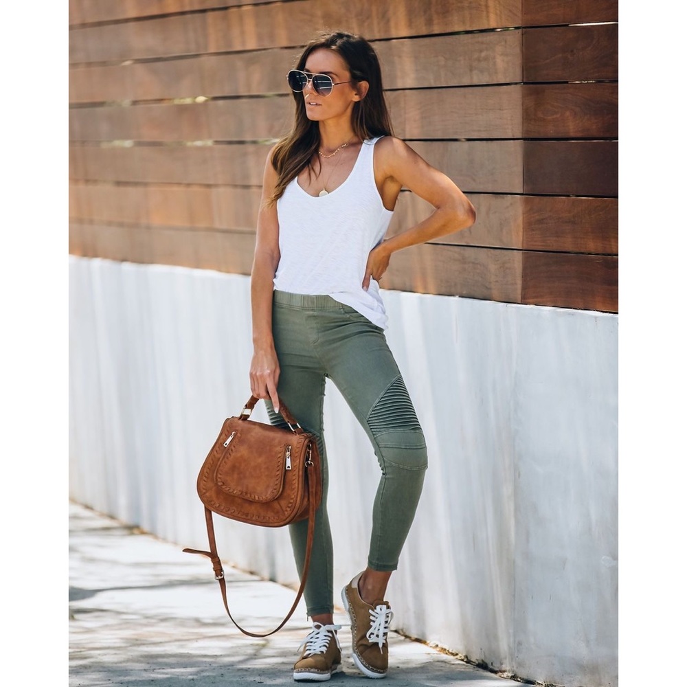 LAST ONE - PIPER JEGGING OLIVE - Picture 2 of 8
